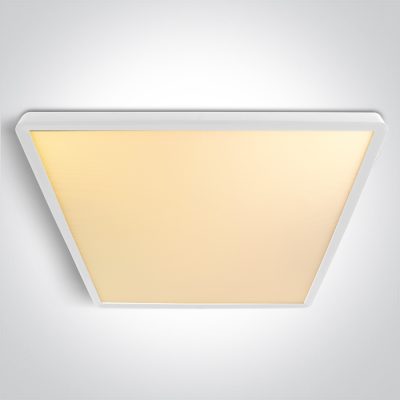 62020LU/W/V WHITE PLAFO SQUARE 40W CCTV UGR19 230V