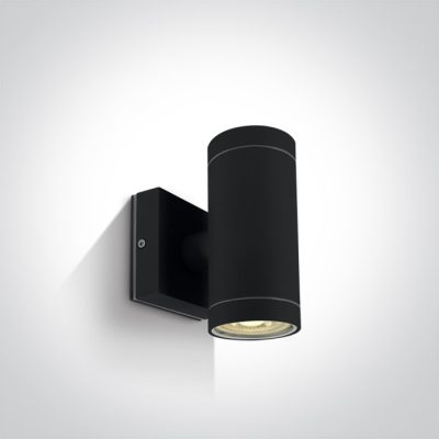 67130/B BLACK WALL 2xGU10 10W IP54