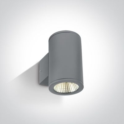 67138/G/W GREY COB LED 2x6W WW IP54 230V