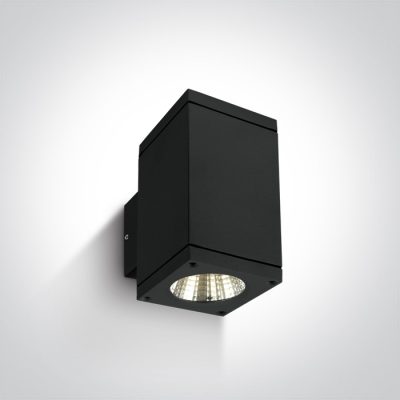 67138A/B/W BLACK COB LED 2x6W WW IP54 230V