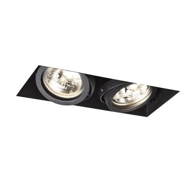 RENDL ELECTRA II čierna 12V LED G53 2x15W
