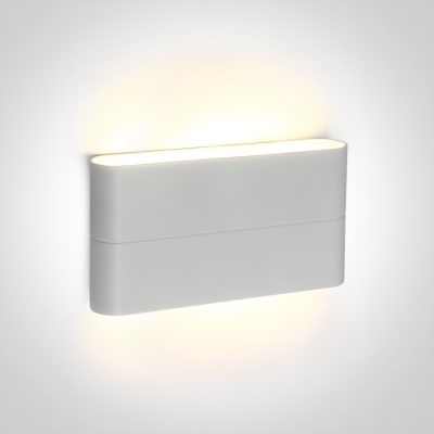 67376A/W/W WHITE WALL LIGHT 2x6W WW IP54 230V