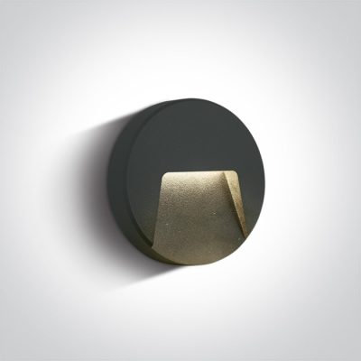 67414/AN/V ANTHRACITE WALL LIGHT 3W CCTV DARK LIGHT IP65 230V