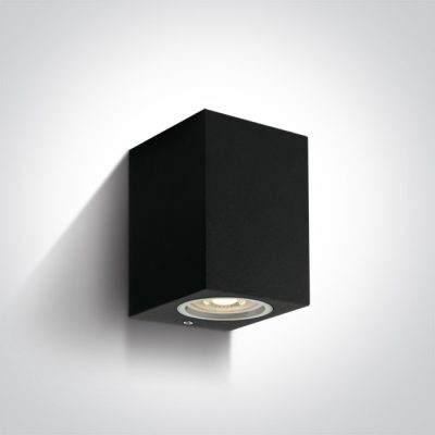 67426/B BLACK WALL LIGHT GU10 10W IP65