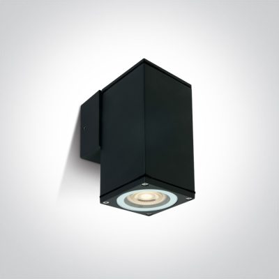 67426B/B BLACK WALL GU10 10w IP54 100-240V