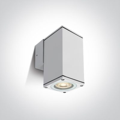 67426B/W WHITE WALL GU10 10w IP54 100-240V