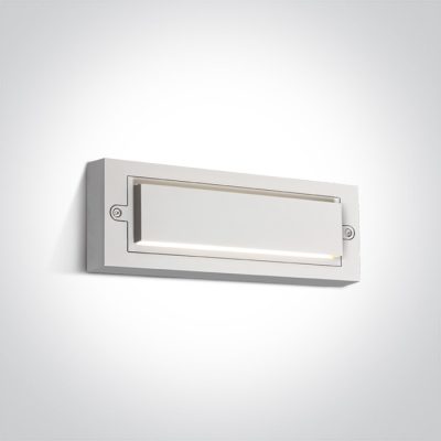 67502B/W/W WHITE WALL LIGHT 6W WW DARK LIGHT IP65 230V