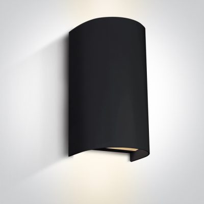 67536B/B BLACK WALL LIGHT GU10 2x6W IP65 100-240V