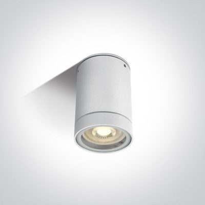 67130C/W WHITE CYLINDER GU10 10W IP54