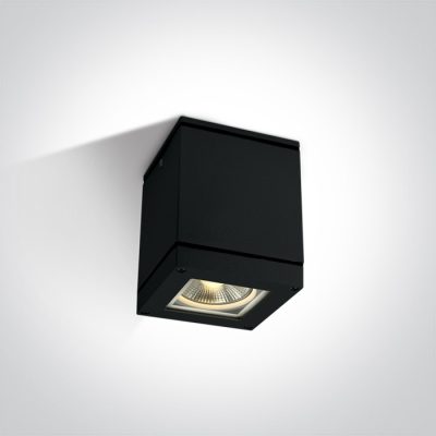 67132D/B BLACK SQUARE CEIL PAR30 20W IP54