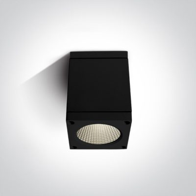 67138D/B/W BLACK COB LED 6W WW IP54 100-240V
