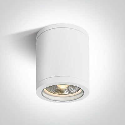 67142C/W WHITE CYLINDER E27 10W PAR30 IP65