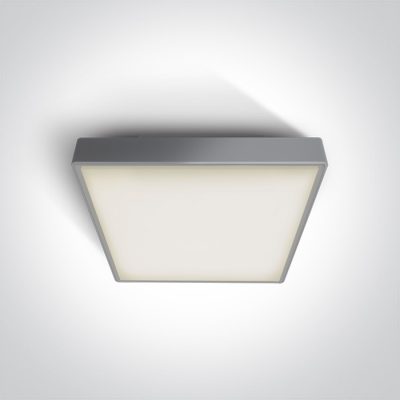 67282ANE/G/W GREY LED PLAFO 16W WW IP65 EMERGENCY 3hrs 230V