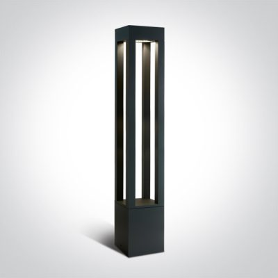 67504A/AN/C ANTHRACITE BOLLARD 90cm 22W CW IP65 230V