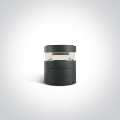 67510/AN/C ANTHRACITE BOLLARD 20cm 20W CW IP65 230V