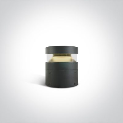 67510/AN/W ANTHRACITE BOLLARD 20cm 20W WW IP65 230V
