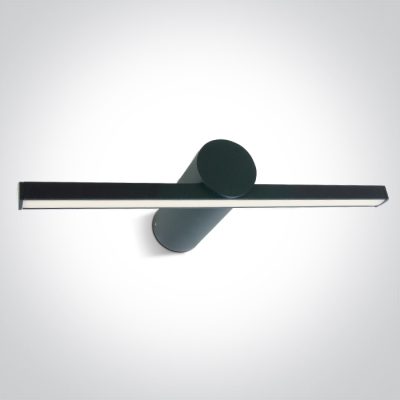 38108N/B/V BLACK BATHROOM / WALL LIGHT 8W CCTV IP44 230V
