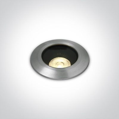 69056B/W ALUMINIUM IP67 INGROUND COB 7W WW 24V DC DIMMABLE DARK LIGHT