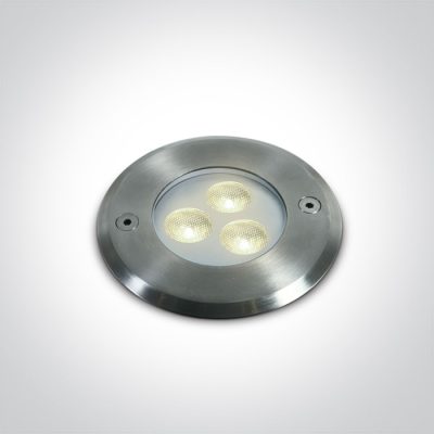 69066A/C 3x1W LED CW SS316 IP68 RECESSED UNDERWATER 24V