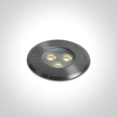 69076A/W SS316L IP67 INGROUND 3x1W WW 24V DC LOW DEPTH DIMMABLE