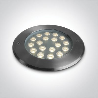 69076D/W SS316L IP67 INGROUND 18x1W WW 24V DC LOW DEPTH DIMMABLE