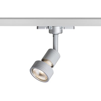 RENDL PURINA na trojokruh. lištu striebrosivá 230V LED GU10 8W