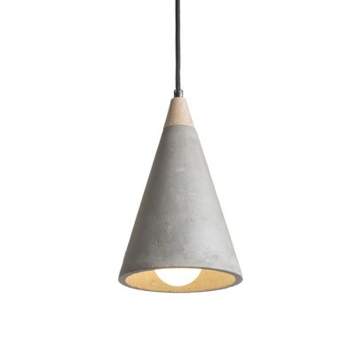 RENDL HEIDI závesná betón/drevo 230V LED E27 11W