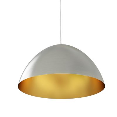 RENDL MERYLYN 48 závesná česaný hliník/zlatý lak 230V LED E27 15W