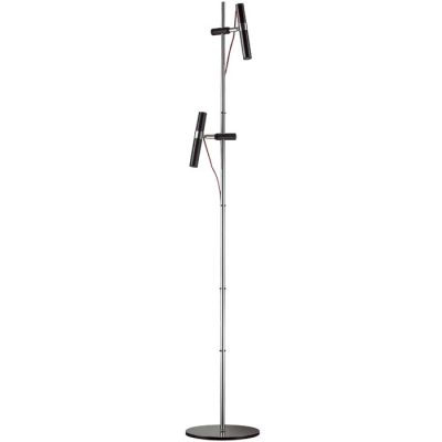 RENDL VIPER FL čierna chróm 230V LED 2x3W 60° 3000K