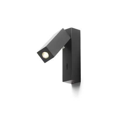 RENDL FADO I nástenná čierna 230V LED 3W 45° 4000K