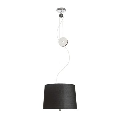 RENDL LEVITA závesná sťahovacia čierna chróm 230V LED E27 15W