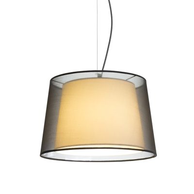 RENDL ESPLANADE závesná transparentná čierna/biela chróm 230V LED E27 15W