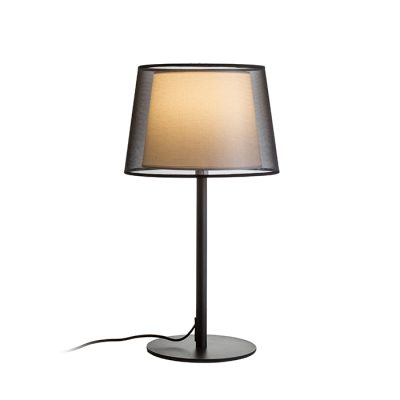 RENDL ESPLANADE stolná transparentná čierna/biela chróm 230V LED E27 15W