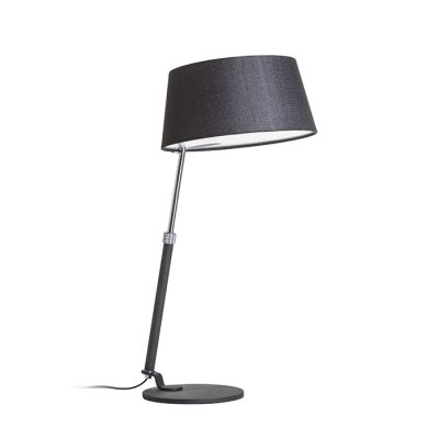 RENDL RITZY stolná čierna chróm 230V LED E27 15W