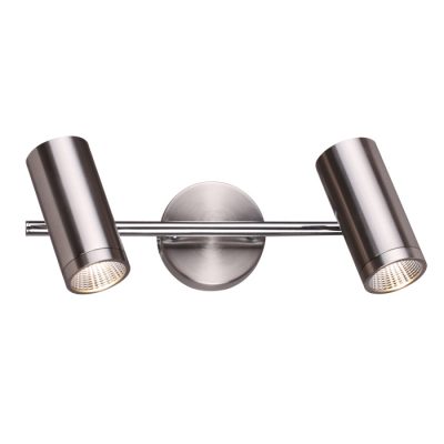 RENDL BOGARD II nástenná matný nikel 230V LED 2x5W 40° 3000K