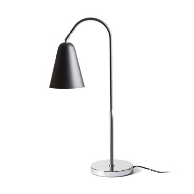RENDL GARBO stolná čierna chróm 230V LED E27 15W