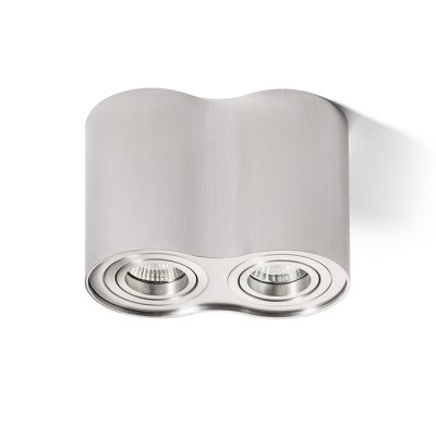 RENDL MILANO II stropná česaný hliník 230V GU10 2x35W