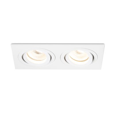 RENDL PASADENA GU10 SQ II zápustná biela 230V LED GU10 2x7W