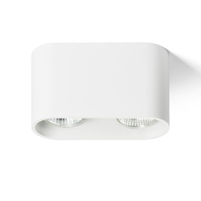 RENDL MANTOVA II stropná matná biela 230V LED GU10 2x7W