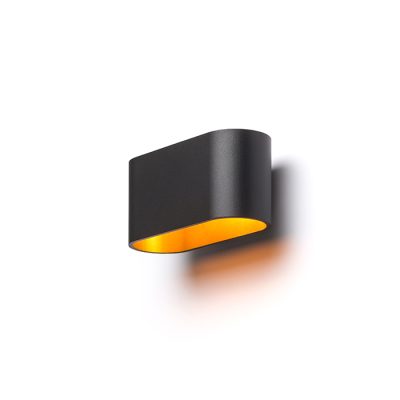 RENDL MARIO matná čierna/zlatá 230V LED G9 5W