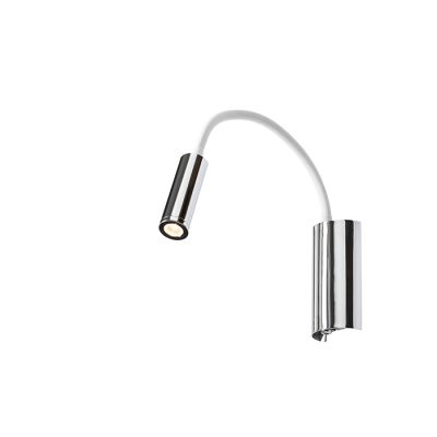 RENDL SHOW nástenná biela chróm 230V LED 3W 3000K
