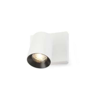 RENDL KENNY I prisadená biela/čierna 230V LED GU10 8W