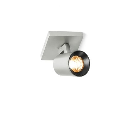RENDL KENNY I prisadená česaný hliník/čierna 230V LED GU10 8W