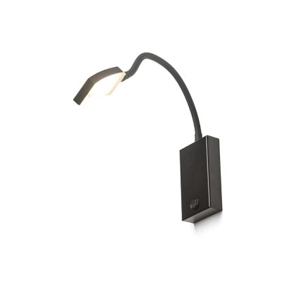 RENDL FRISCO W nástenná čierna 230V LED 4.2W 120° 3000K