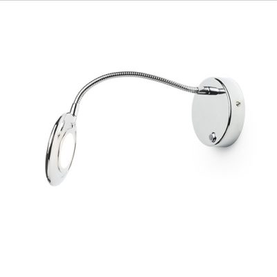 RENDL FLAP nástenná chróm 230V LED 4.2W 120° 3000K