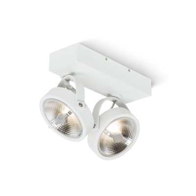 RENDL KELLY LED II DIMM nástenná biela 230V LED 2x12W 24° 3000K