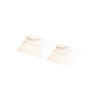 RENDL QUO SQ II zápustná sadrová 230V LED GU10 2x8W
