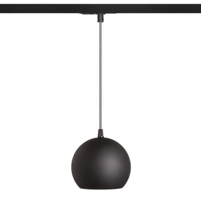 RENDL COPA na jednookr. lištu čierna sklo 230V LED E27 11W