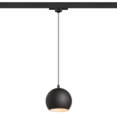 RENDL COPA na trojokruh. lištu čierna sklo 230V LED E27 11W