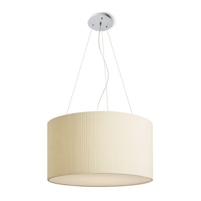 RENDL LALO 55 závesná krémová biela matný nikel 230V LED E27 3x15W